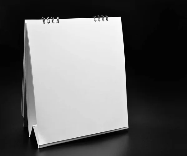 Blanco Papier Kalender Planner Sjabloon Mockup — Stockfoto