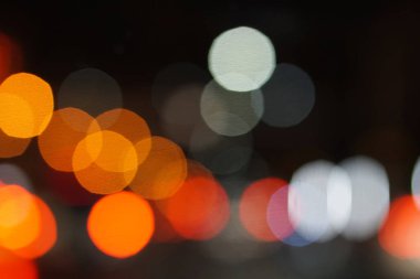 renkli sokak daire bokeh hafif koyu arka plan