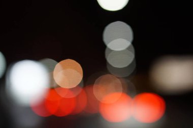 renkli sokak daire bokeh hafif koyu arka plan