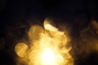 sarı ışık bokeh koyu arka plan