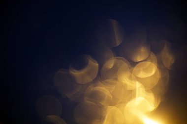 sarı ışık bokeh koyu arka plan