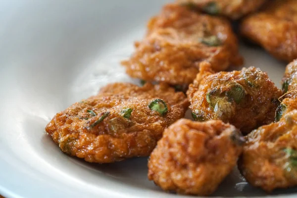 Thai Style Spicy Fried Fish Cake — Stock Photo, Image