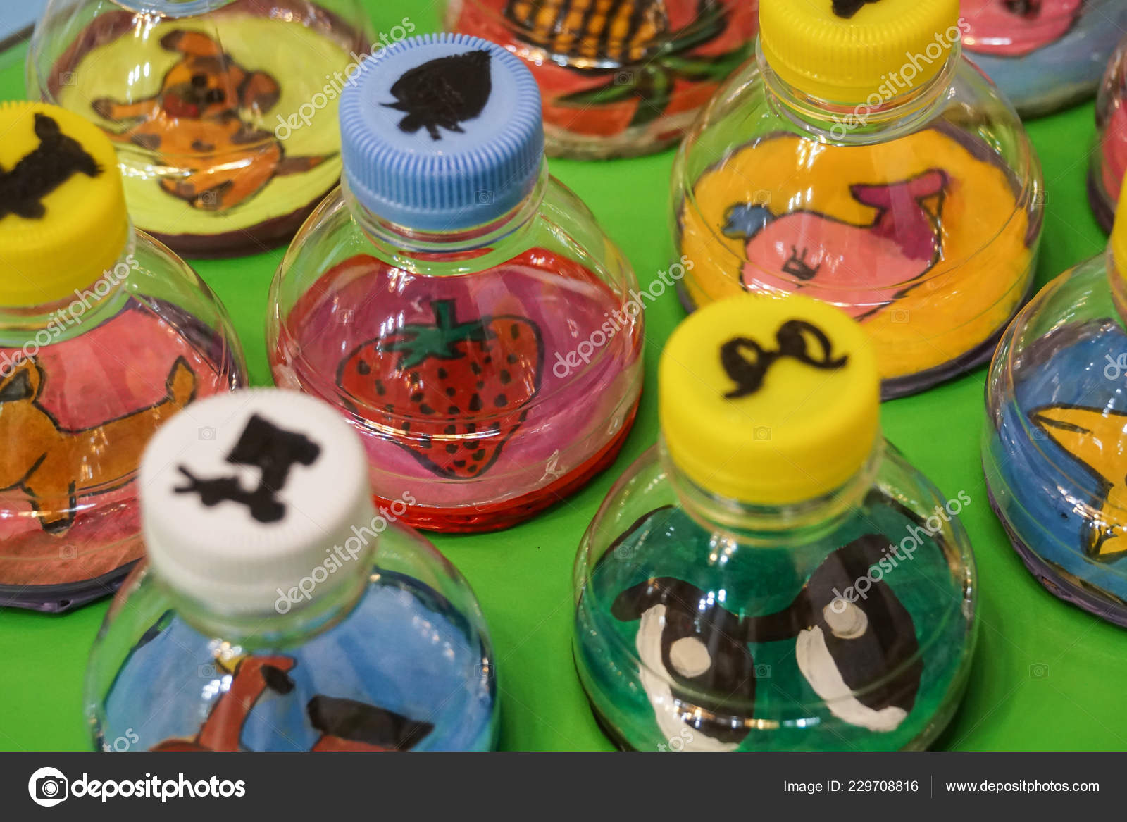 Art Craft Design Kid Toys Recycle Materials — Stock Photo © tarnrit