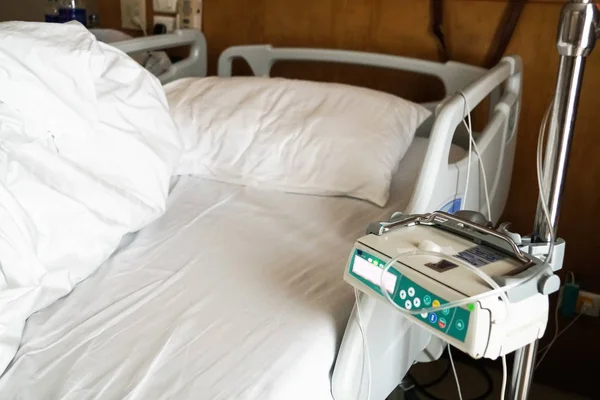 patient bed at the hospital