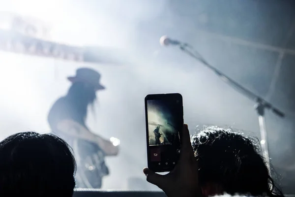 Faschingskonzert Der Zigeuner Fettige Café Band Auf Der Bühne — Stockfoto