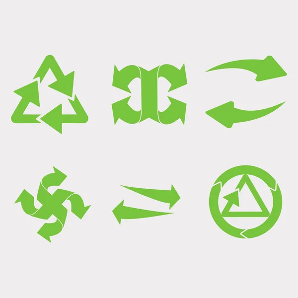 Ανακυκλωμένο cyclegreen βέλη — Διανυσματικό Αρχείο