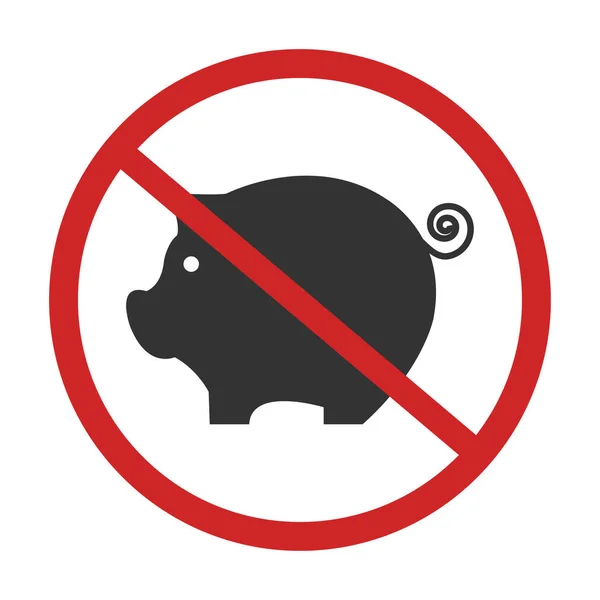Pigs forbidden sing — Stock Vector