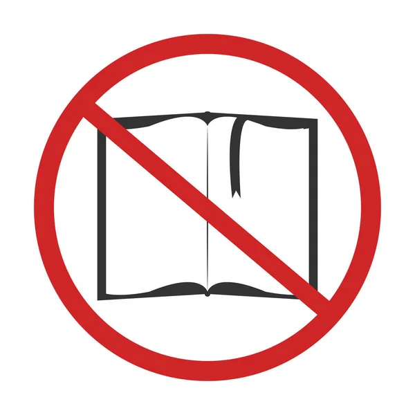 No read a book — Stock Vector