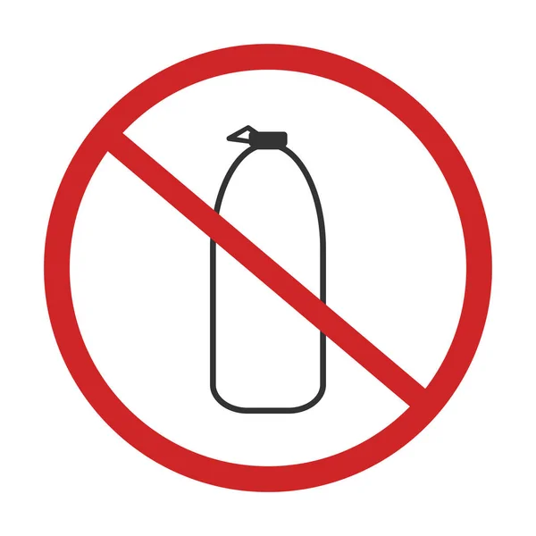 No Milk bottle sign design vector icon — Stock Vector