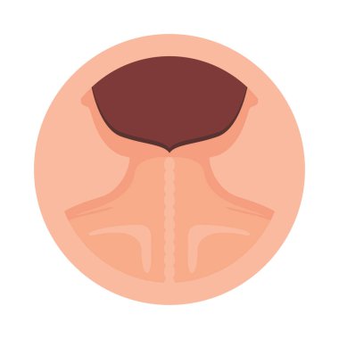 İnsan boyun ve sırt simge tasarlamak vektör