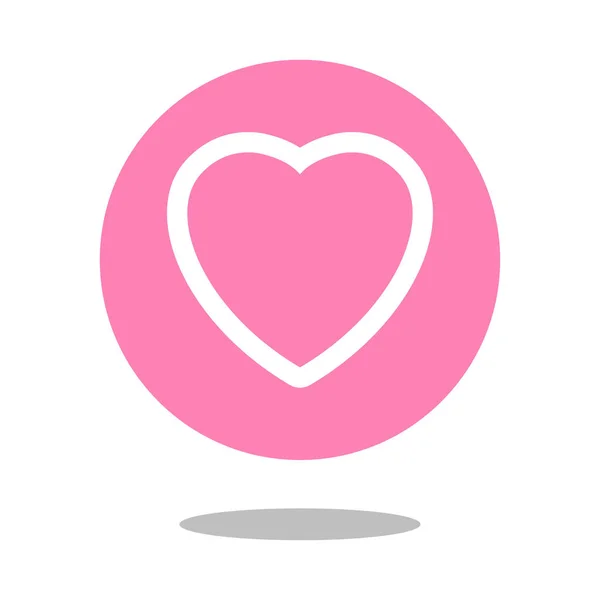 Simple love button. Social media like design vector — Stock Vector