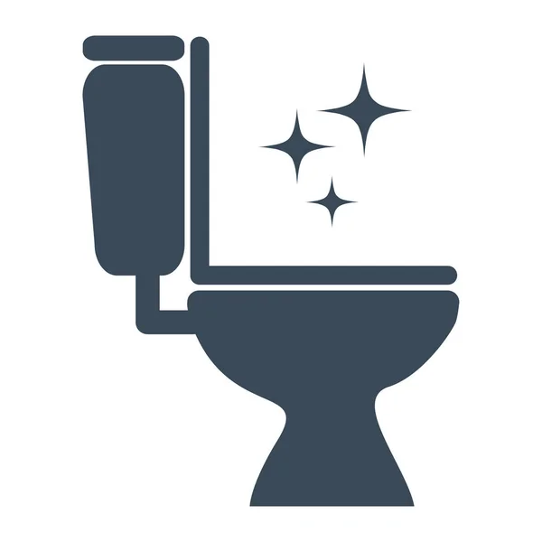 Toilettenreinigung Symbol Design Vektor isoliert Abbildung — Stockvektor