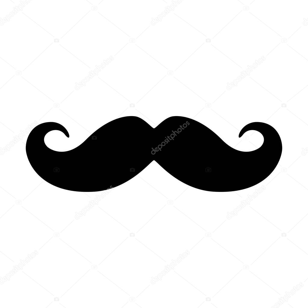 Mustache icon design vector style hipster human