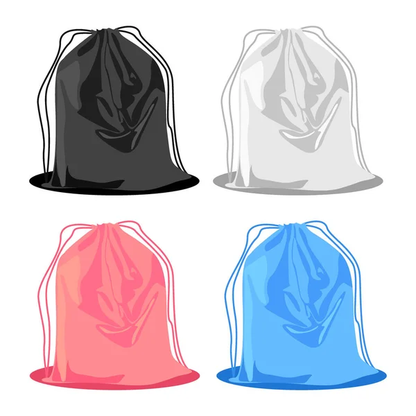 Ayakkabı çantası dizayn vektörü için sırt çantası — Stok Vektör