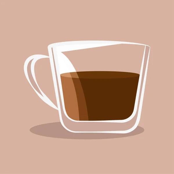 Copo de café ícone vetor ilustração design isolado — Vetor de Stock