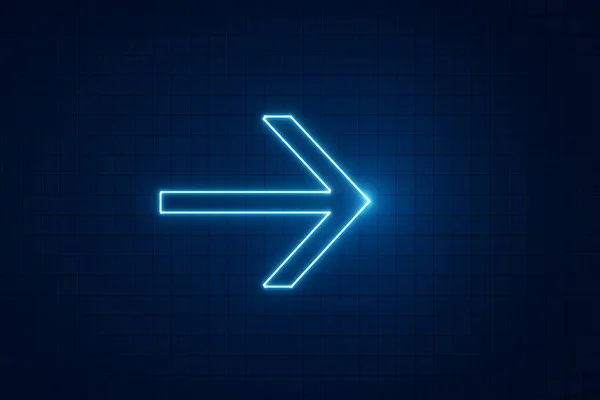 Şebeke arka planında parlayan mavi okun 4K görüntüsü, dijital arayüzler, navigasyon ipuçları ve teknoloji temalı medya için ideal.