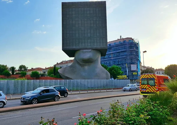 Nice Francia Mayo 2018 Edificio Biblioteca Pública Niza Francia Edificio — Foto de Stock