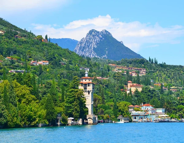 Visa Lago Garda Toscolano Maderno Vacker Utsikt Över Staden Och — Stockfoto