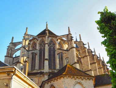 Eure Katedrali Notre-Dame de Chartres IND Chartres görünümünü et Loire Valley, Fransa Loir bölümü