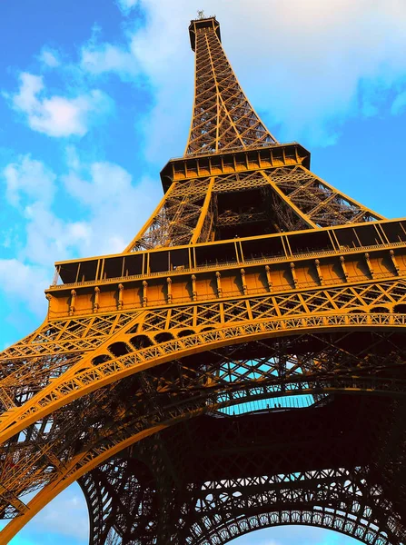 Eiffel Tower Close Paris France — Stock Photo, Image