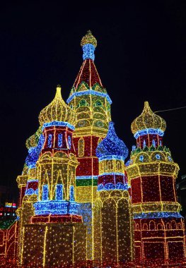 Kremlin, Moskova, Rusya şeklinde dekorasyon