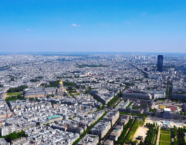Paris Fransa Nisan 2017 Montparnasse Kulesi Hotel Des Invalides Hava — Stok fotoğraf