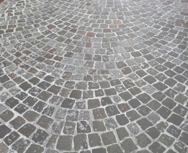 Arnavut kaldırımlı yol gri doku