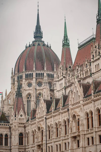 Neo-Gothic architecture and part of the Budapest hungarian parliament building