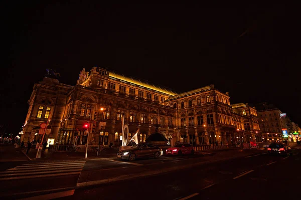 Vienna Austria March 2018 Vienna State Opera House Night Austria — Stock Photo, Image