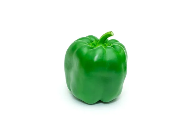 Groene Gele Rode Verse Paprika Capsicum Geïsoleerd Witte Achtergrond — Stockfoto