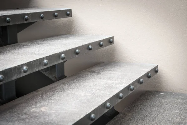 Duvar ile taş merdiven closeup kenarı