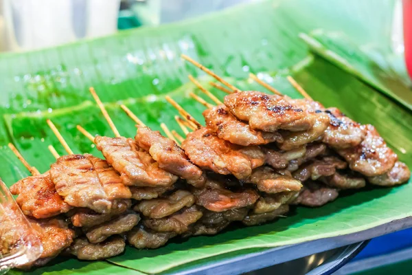 Thai Style Gegrilltes Schweinefleisch Gegrilltes Schweinefleisch Grillfleisch — Stockfoto
