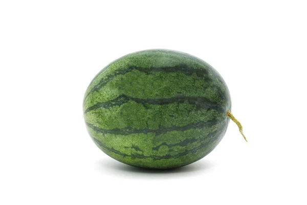 Wassermelone Reif Und Schmackhaft Isoliert Auf Weißem Hintergrund — Stockfoto