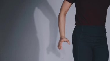 woman in black tights dancing