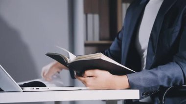 man working in a modern office