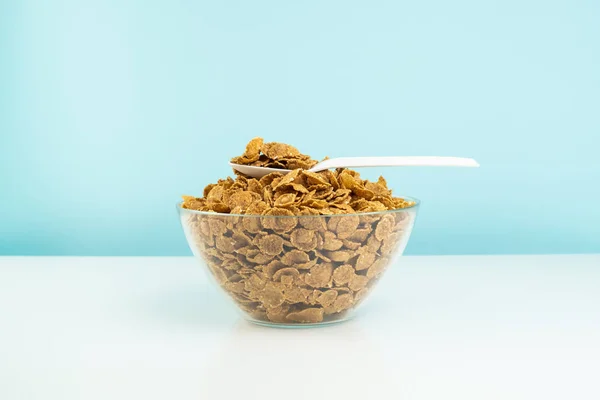 Healthy Breakfast Food Macro Shot Close Image Whole Grain Cereals — Stock Photo, Image