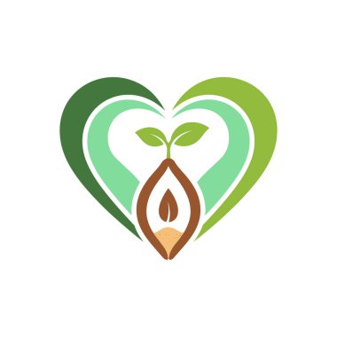 İçinde filizlenen kalp şeklinde bir sembol, büyümeyi, aşkı ve doğanın güzelliğini temsil ediyor. Yeni başlangıçları ve bakımı simgeler..