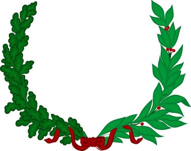 Laurel ve meşe dalları