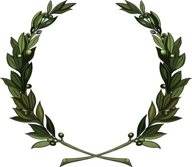 Olive branches clipart