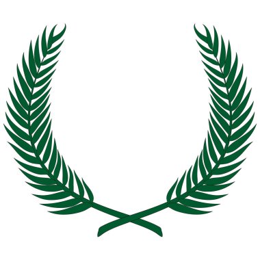 Olive wreath - symbol of victory and achievement clipart