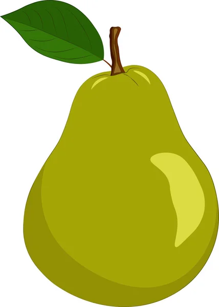 Pear isolated on a white background — Stock Vector