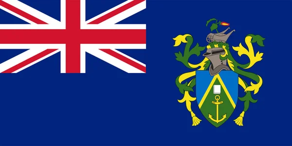 Bandera de Islas Pitcairn — Vector de stock