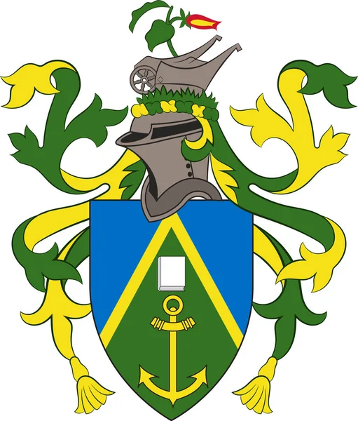 Escudo de armas de las Islas Pitcairn — Archivo Imágenes Vectoriales