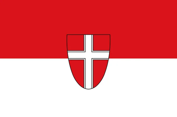 Vlag van Wenen in Oostenrijk — Stockvector