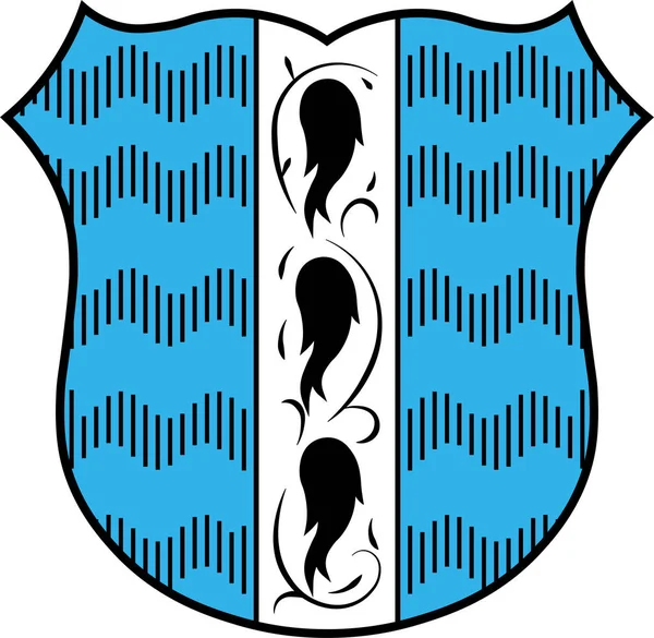 オーストリアのヴォラルベルクのブレゲンツの紋章 — ストックベクタ