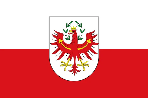 Bandeira do Tirol na Áustria — Vetor de Stock