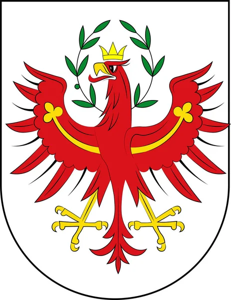 Coat of arms of Tyrol in Austria — Stock Vector