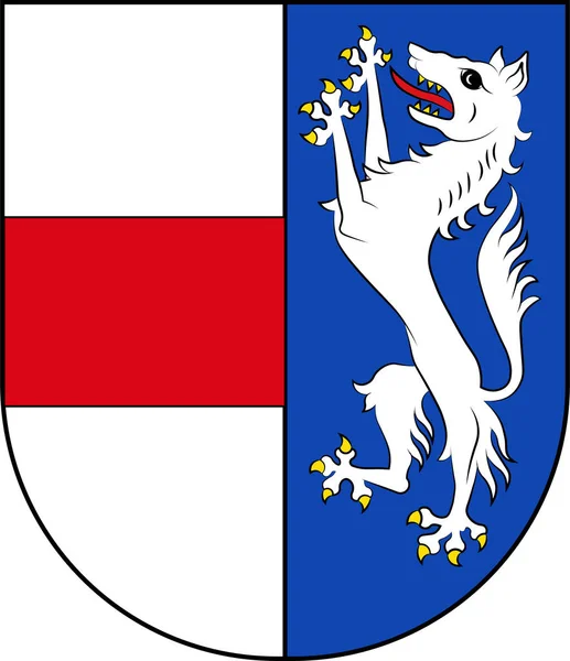 Coat of arms of Sankt Poelten in Lower Austria of Austria — Stock Vector