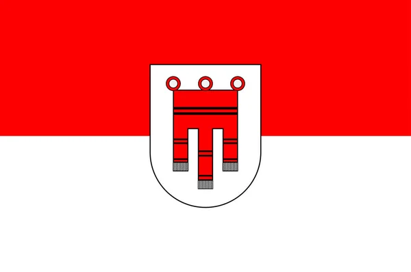 오스트리아 의 보랄베르크의 국기 — 스톡 벡터