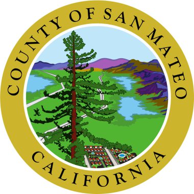 Coat of arms of San Mateo County in United States clipart